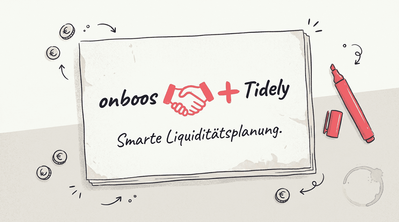onboos 🤝 Tidely: Smarte Liquiditätsplanung für KMU und Start-ups